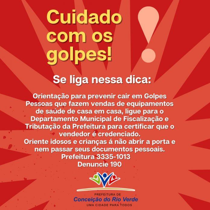 Orientação para Prevenir cair em alguns Golpes