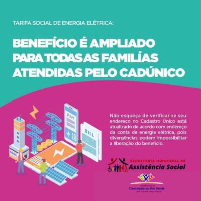 TARIFA SOCIAL NA ENERGIA ELÉTRICA