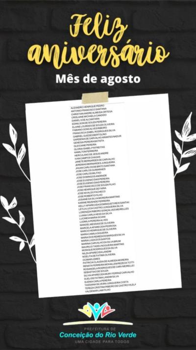PREFEITURA PARABENIZA SERVIDORES DO MÊS DE AGOSTO!