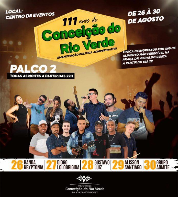 111º ANOS DE CONCEIÇÃO DO RIO VERDE-FESTA DA CIDADE 2022