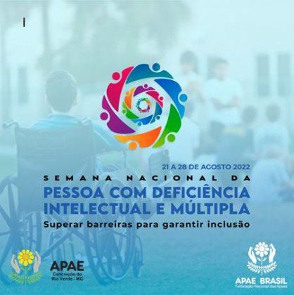 SEMANA NACIONAL DA PESSOA COM DEFICIÊNCIA INTELECTUAL E MÚLTIPLA