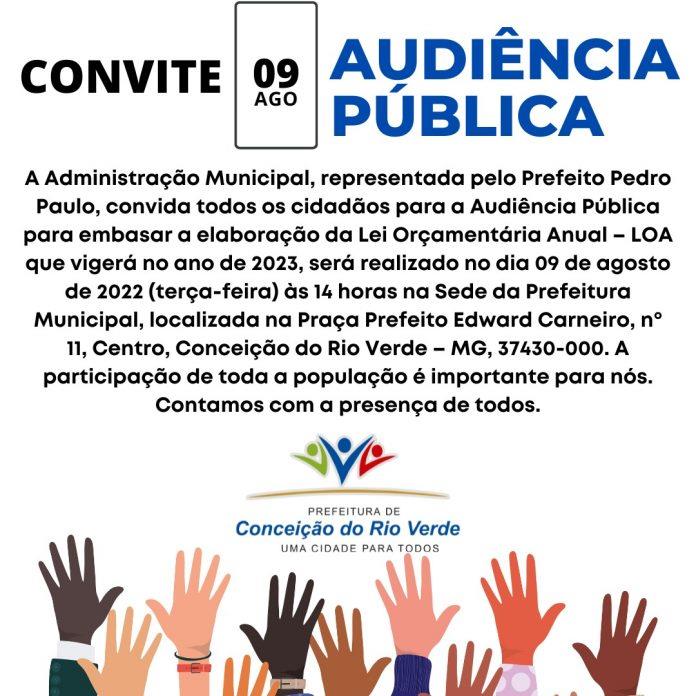 AUDIÊNCIA PÚBLICA- LEI ORÇAMENTÁRIA ANUAL