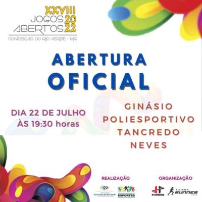 VEM AÍ O XXVIII JOGOS ABERTOS DE CRV 2022