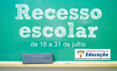 RECESSO ESCOLAR 2022