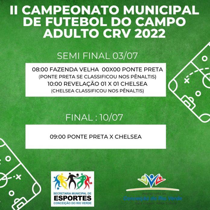 II Campeonato Municipal de Futebol do Campo Adulto CRV 2022