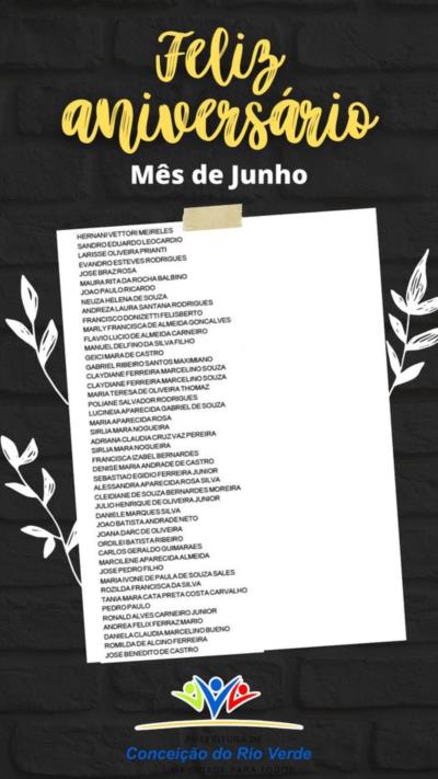 PREFEITURA PARABENIZA SERVIDORES DO MES DE JUNHO!