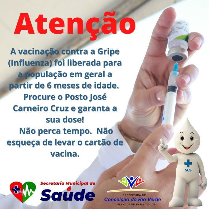 VACINAÇÃO CONTRA GRIPE- POPULAÇÃO EM GERAL
