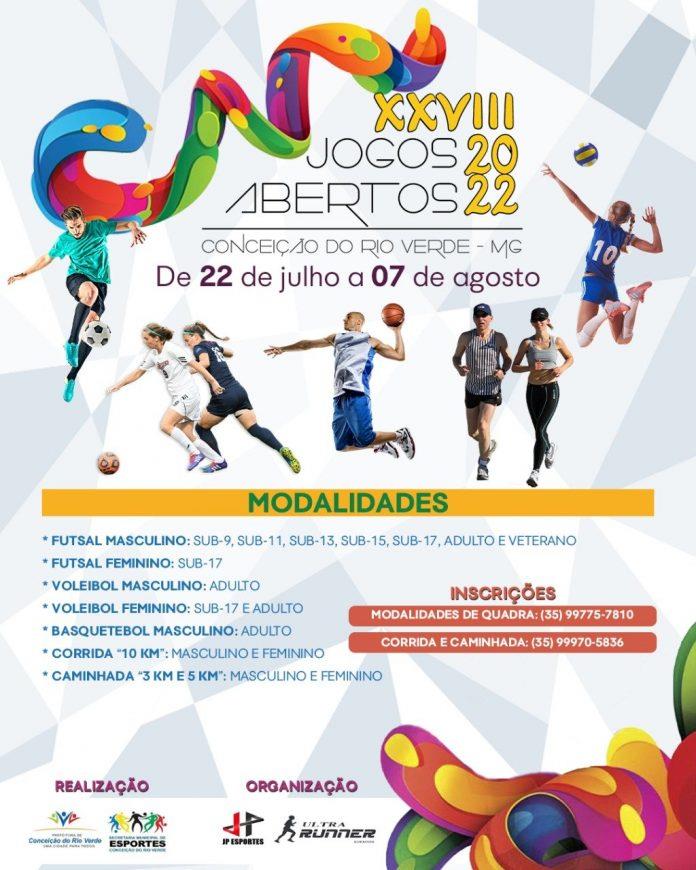VEM AÍ O XXVIII JOGOS ABERTOS DE CRV 2022