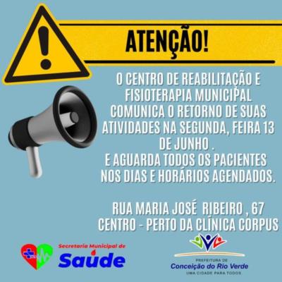 CENTRO DE REABILITAÇÃO E FISIOTERAPIA MUNICIPAL