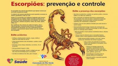 ESCORPIÕES: PREVENÇÃO E CONTROLE