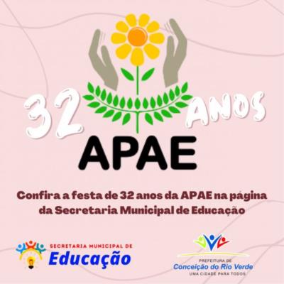 APAE CRV- 32 ANOS DE DEDICAÇÃO