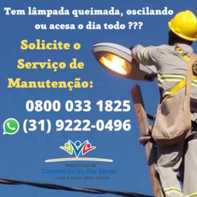 NOVO NUMERO PARA SOLICITAÇÃO DE REPARO NA ILUMINAÇÃO PÚBLICA