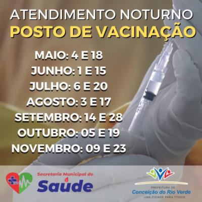 PROGRAMAÇÃO DO ATENDIMENTO NOTURNO POSTO JOSÉ CARNEIRO CRUZ