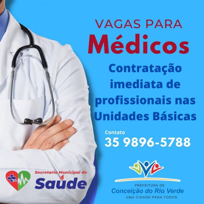 VAGAS PARA MÉDICOS- CONTRATAÇÃO IMEDIATA PARA UNIDADE BÁSICA