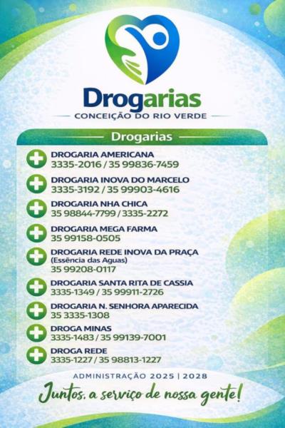 TELEFONES ÚTEIS – DROGARIAS