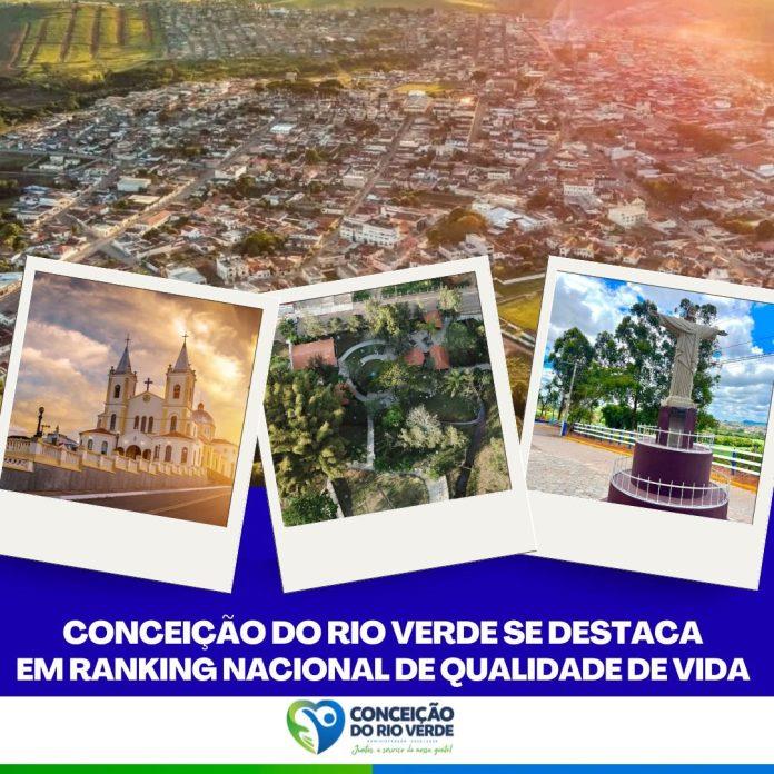 CONCEIÇÃO DO RIO VERDE SE DESTACA EM RANKING NACIONAL DE QUALIDADE DE VIDA