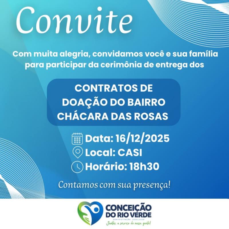 UM MARCO PARA A COMUNIDADE: ENTREGA DOS CONTRATOS DO CHÁCARA DAS ROSAS