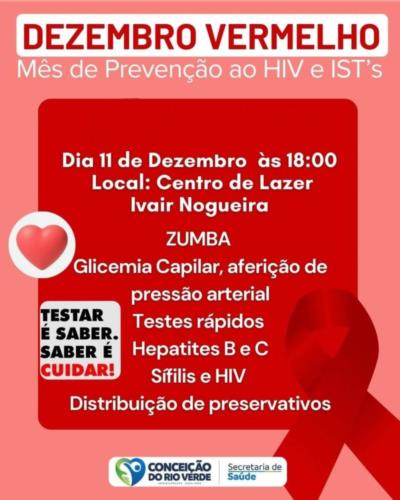 DEZEMBRO VERMELHO: A INFORMAÇÃO QUE PROTEGE E SALVA VIDAS