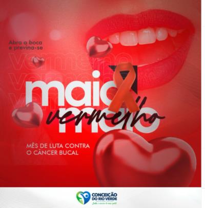 MAIO VERMELHO – PREVENÇÃO AO CÂNCER BUCAL