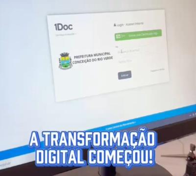 A TRANSFORMAÇÃO DIGITAL CHEGOU EM CONCEIÇÃO DO RIO VERDE!