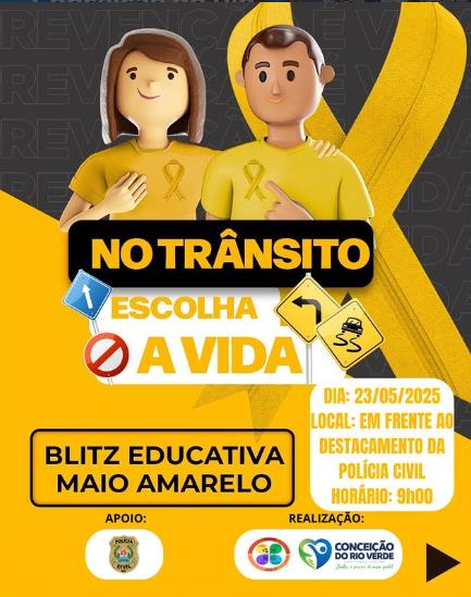 NO TRÂNSITO, ESCOLHA A VIDA
