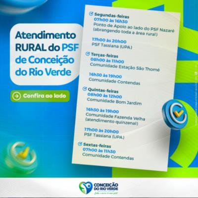 ATENDIMENTO DO PSF NA ZONA RURAL