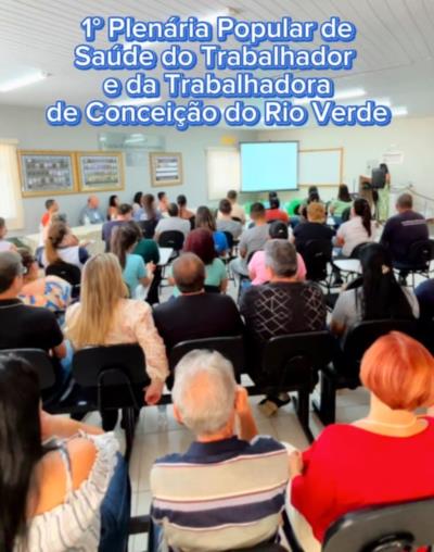 1ª PLENÁRIA POPULAR DE SAÚDE DO TRABALHADOR E DA TRABALHADORA FOI UM MARCO PARA O MUNICÍPIO
