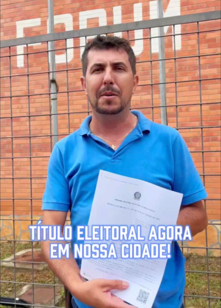 CONCEIÇÃO VAI GANHAR PONTO DE ATENDIMENTO DA JUSTIÇA ELEITORAL!