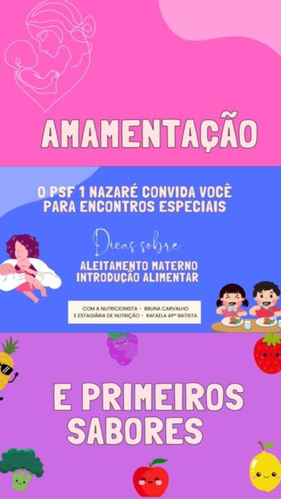 ENCONTRO SOBRE AMAMENTAÇÃO NO PSF 1 DO NAZARÉ