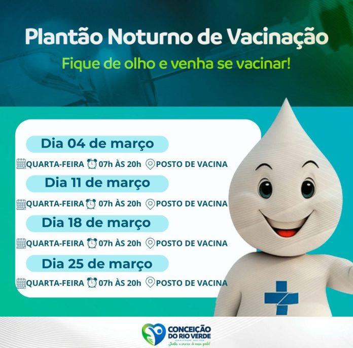 Vacinação Noturna em Março de 2026