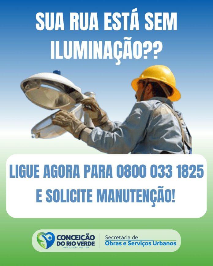 ILUMINAÇÃO PÚBLICA: FALE CONOSCO E SOLICITE MANUTENÇÃO