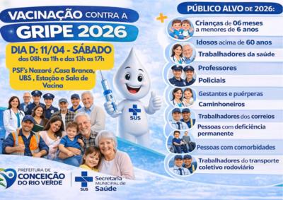 DIA D DA CAMPANHA DE VACINAÇÃO CONTRA A GRIPE 2026 JÁ TEM DATA DEFINIDA
