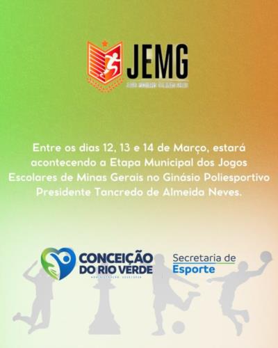 JEMG EM CONCEIÇÃO DO RIO VERDE