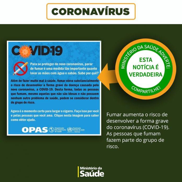 CIGARRO E COVID 19 SAIBA OS RISCOS