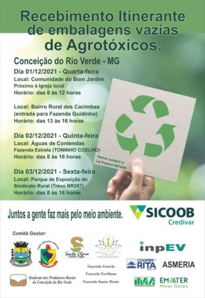Recebimento Itinerante de embalagens vazias de Agrotóxicos