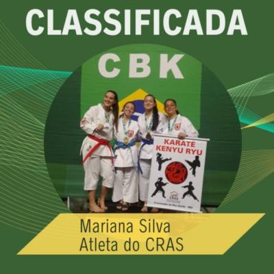ATLETA DO MUNICIPIO ALUNA DO CRAS SE CLASSIFICA NA ETAPA