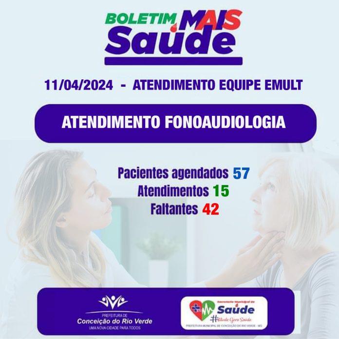 BOLETIM DE ATENDIMENTO FONOAUDIOLOGIA