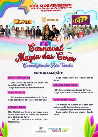 Carnaval “Magia das Cores” em Conceição do Rio Verde: Uma Viagem Encantadora pelo Arco-Íris!