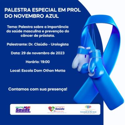 PALESTRA ESPECIAL EM PROL DO NOVEMBRO AZUL
