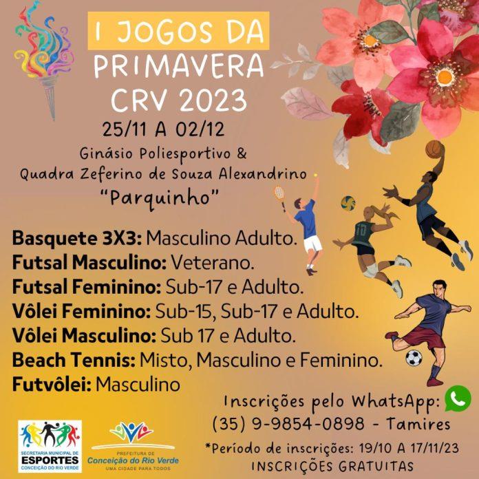 I JOGOS DA PRIMAVERA EM CONCEIÇÃO DO RIO VERDE