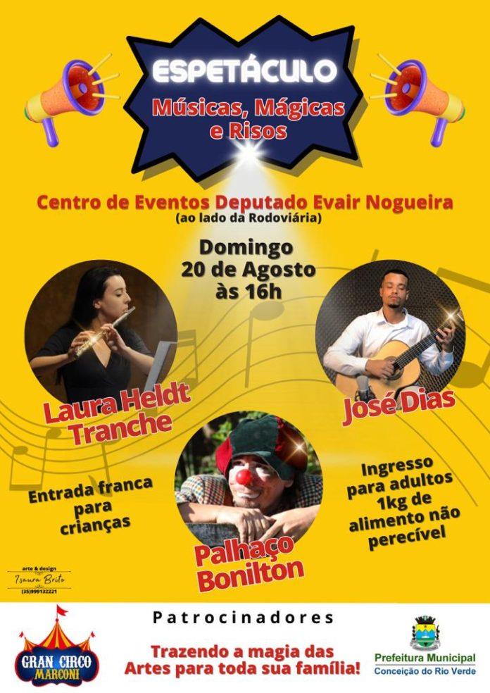 CENTRO DE LAZER DEP. IVAIR NOGUEIRA SERA PALCO DE MÚSICAS, MÁGICA E RISOS