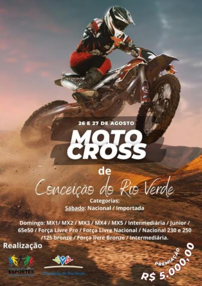 MOTOCROSS DE CONCEIÇÃO DO RIO VERDE-DENTRO DA PROGRAMAÇÃO FESTIVIDADES DO ANIVERSARIO DA CIDADE