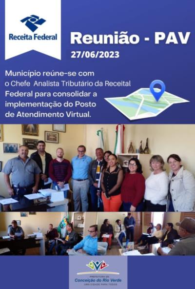 PREFEITURA TRABALHA NA IMPLEMENTAÇÃO DO PAV – RECEITA FEDERAL