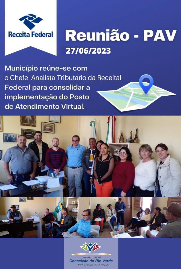 PREFEITURA TRABALHA NA IMPLEMENTAÇÃO DO PAV – RECEITA FEDERAL