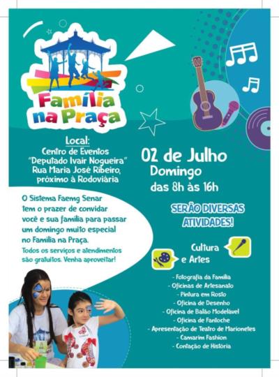Domingo especial- FAMILIA NA PRAÇA em Conceição do Rio Verde