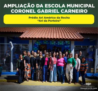 PREFEITURA MUNICIPAL DE CONCEIÇÃO DO RIO VERDE INAUGURA AMPLIAÇÃO DA ESCOLA MUNICIPAL CORONEL GABRIEL CARNEIRO