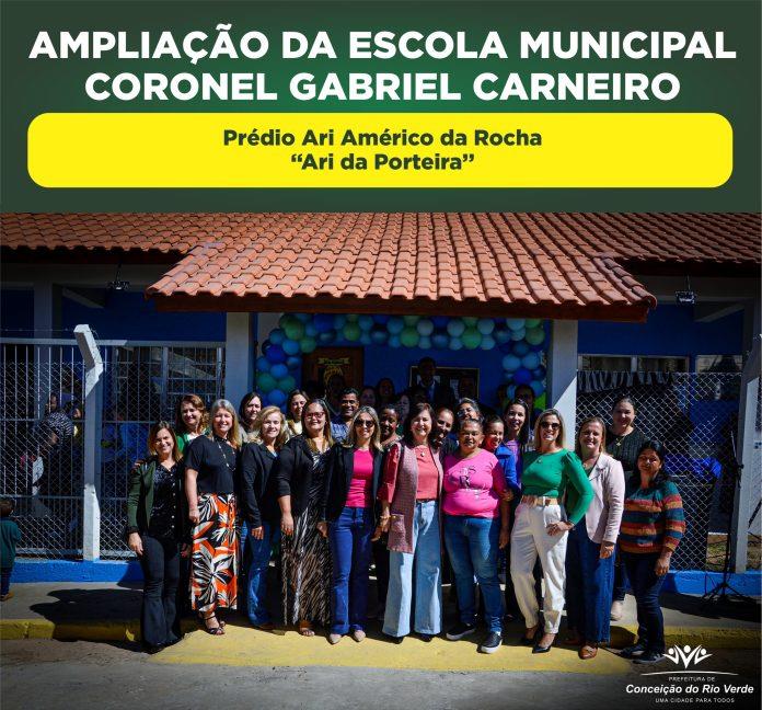 PREFEITURA MUNICIPAL DE CONCEIÇÃO DO RIO VERDE INAUGURA AMPLIAÇÃO DA ESCOLA MUNICIPAL CORONEL GABRIEL CARNEIRO