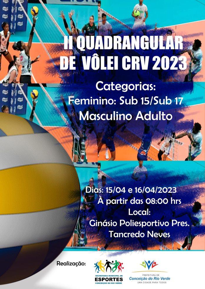 II QUADRANGULAR DE VÔLEI CRV 2023-SECRETARIA MUNICIPAL DE ESPORTES
