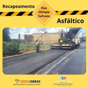 INICIADAS RECAPEAMENTO ASFÁLTICO NO MUNICÍPIO.