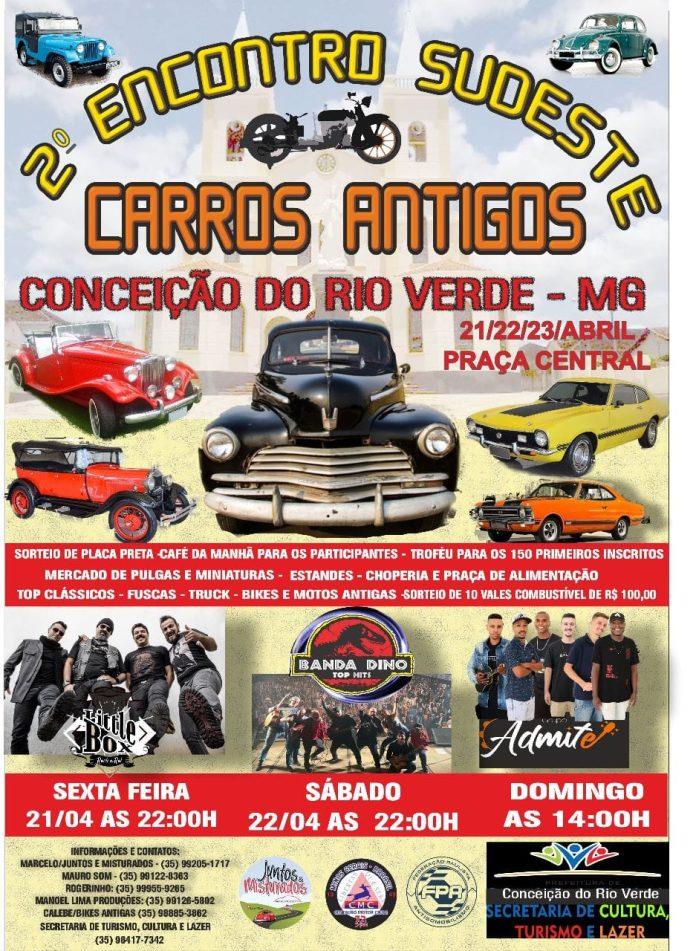 ENCONTRO DE CARROS ANTIGOS - 2º• Encontro Sudeste de carros antigos de Conceição do Rio Verde